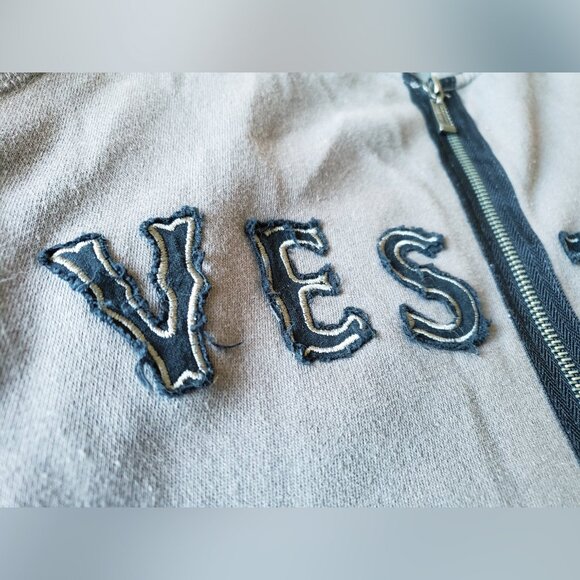 Vestal Vintage Distressed Hoodie (Gray, M) Y2K - Picture 5 of 15